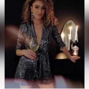 C & V Chelsea & Violet black shimmering glamour.